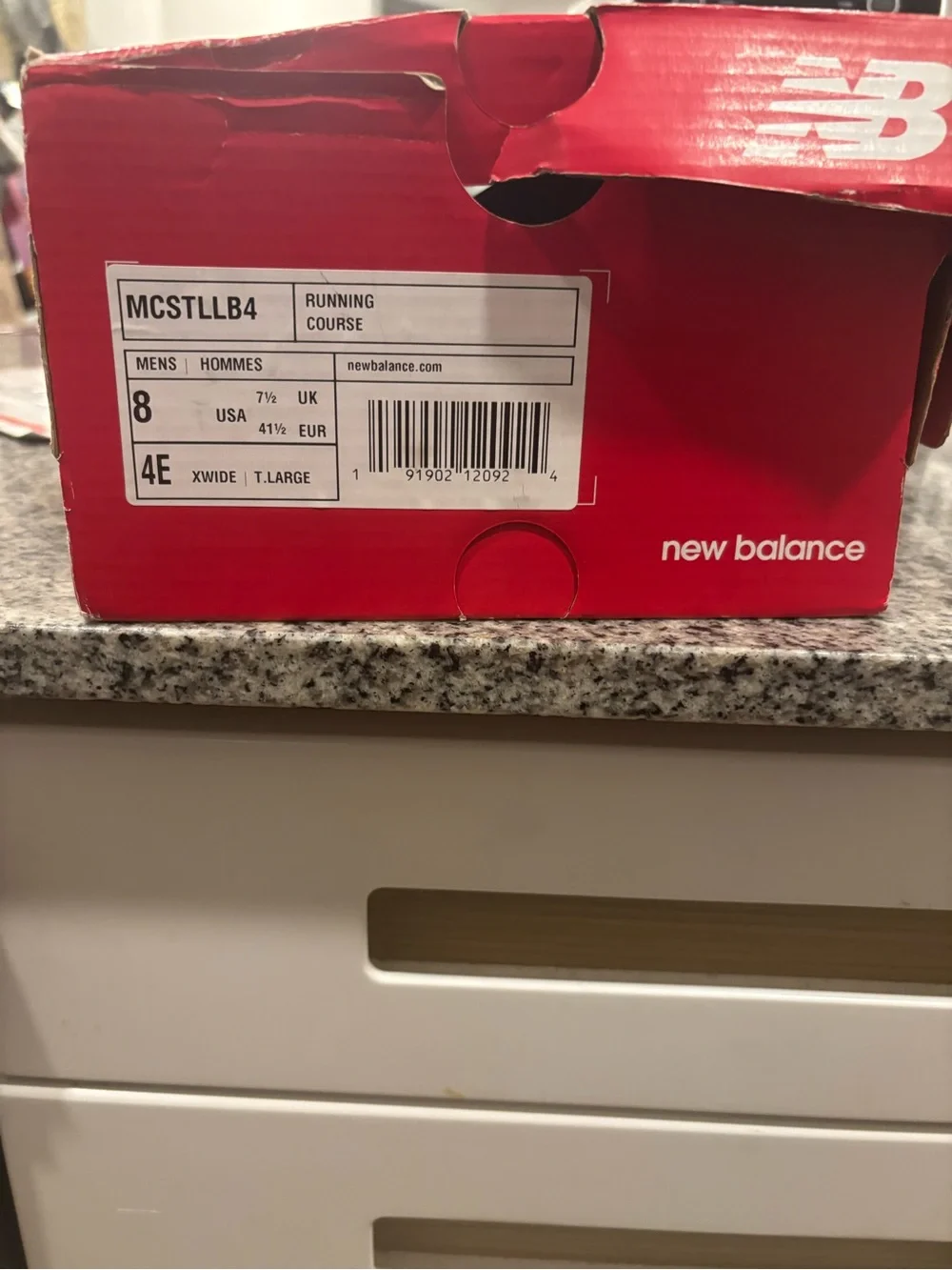 New Balance Black Sneakers with White Sole